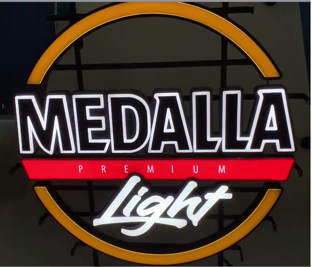 medalla light neon sign