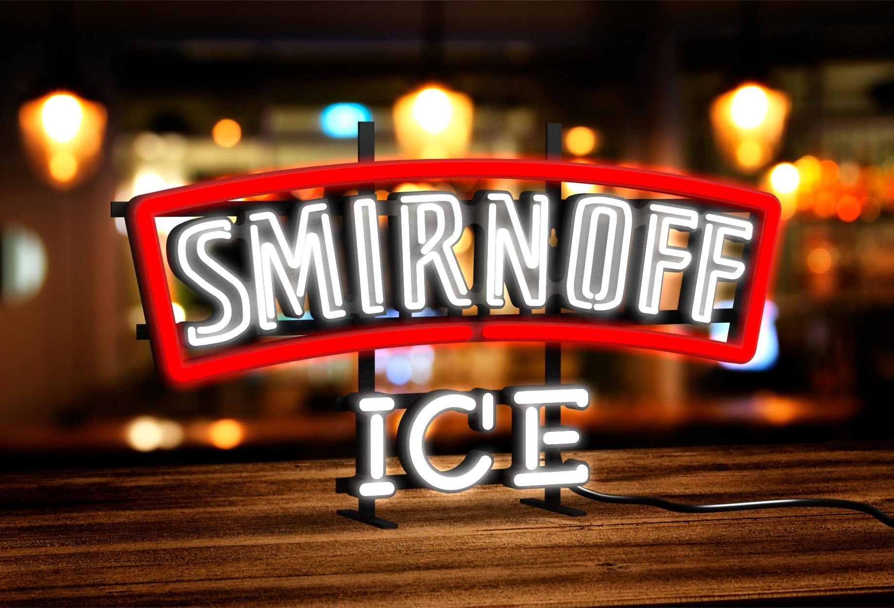 Smirnoff Faux Neon LED Sign