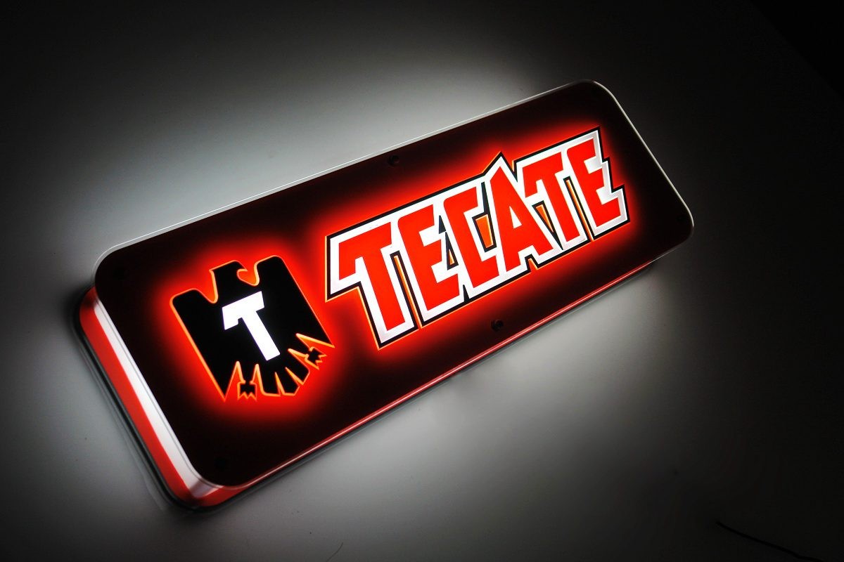tecate neon beer sign